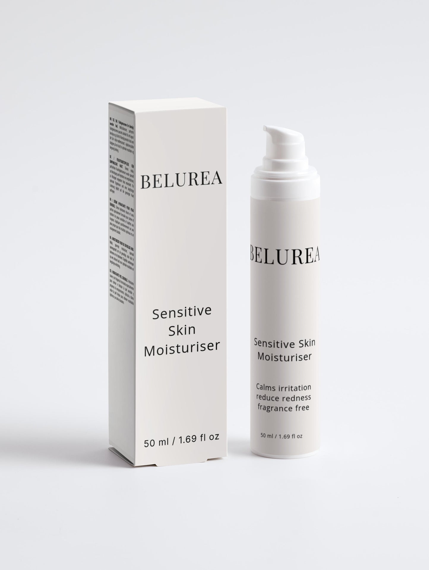 Belurea Sensitive Skin Moisturiser – Hydrating Face Cream – 50ml